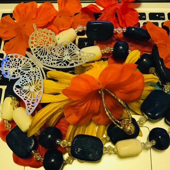 Ceramic Vintage Rare Unique One of a Kind Handmade Necklace - Picture 15 of 16